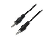 Aisens Cable de Audio Estéreo Jack 3.5mm Macho a Jack 3.5mm Macho 3m Negro